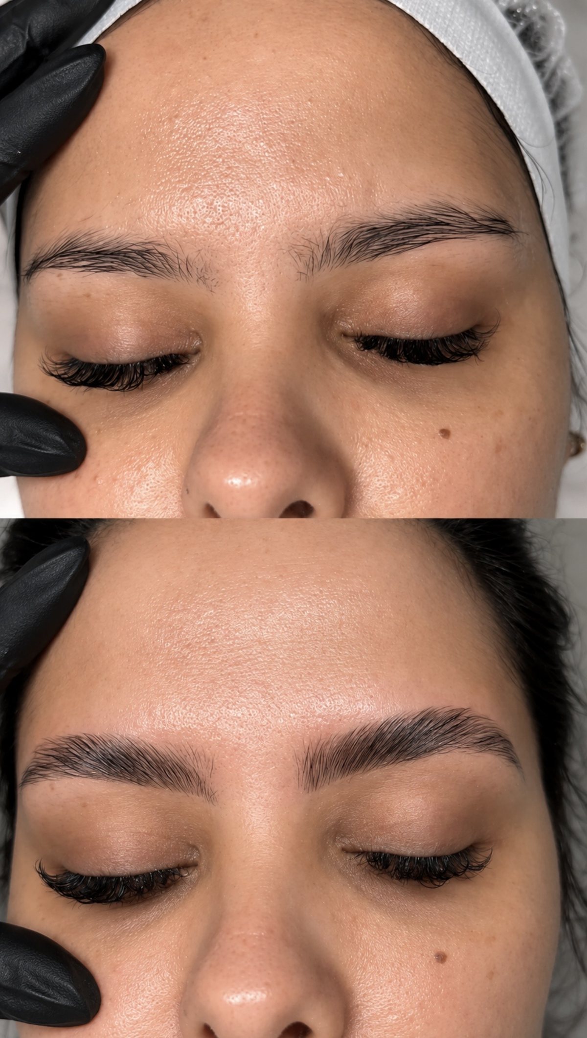 Brow lamination: antes y después